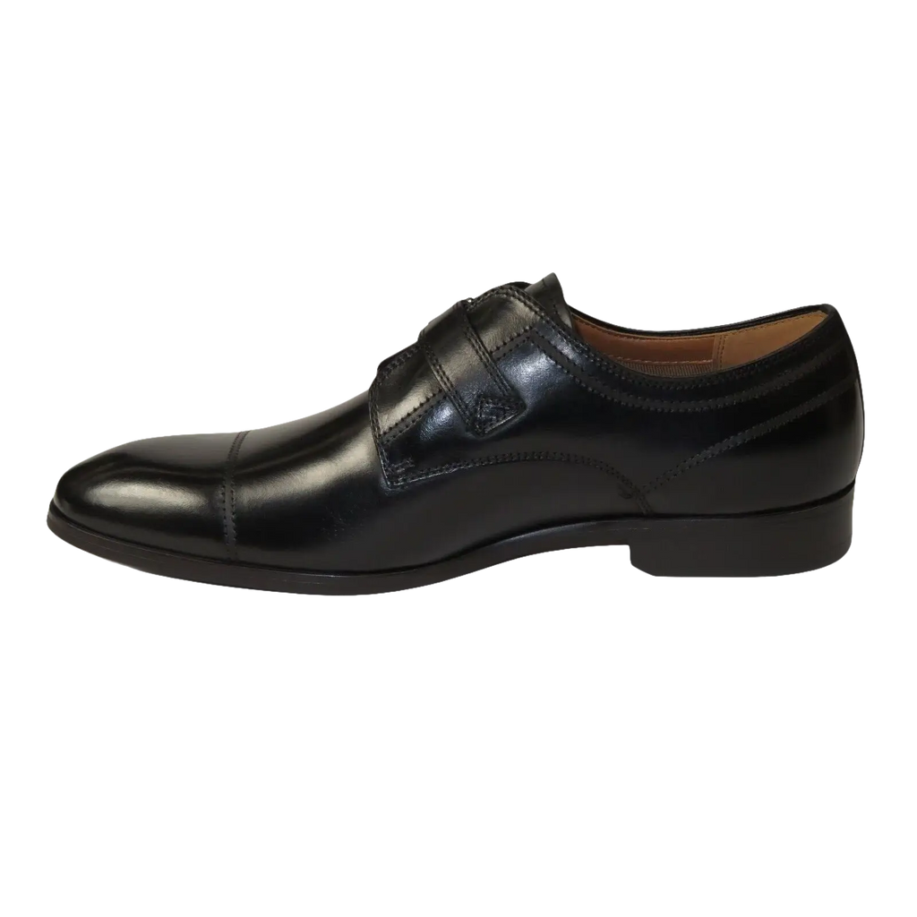 Men's Shoes Steve Madden Soft Leather upper Buckle Strap Covet Black - J.Valintin Men's Wear Legend - 99748