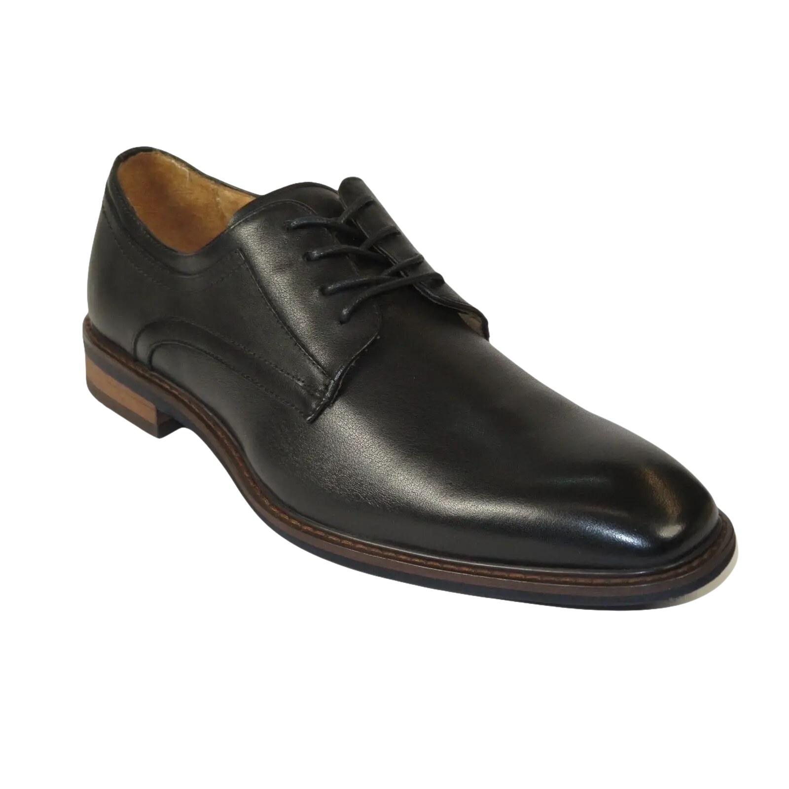 Men's Shoes Steve Madden Soft Leather upper Lace Up Nanndo Black - J.Valintin Men's Wear Legend - 99812