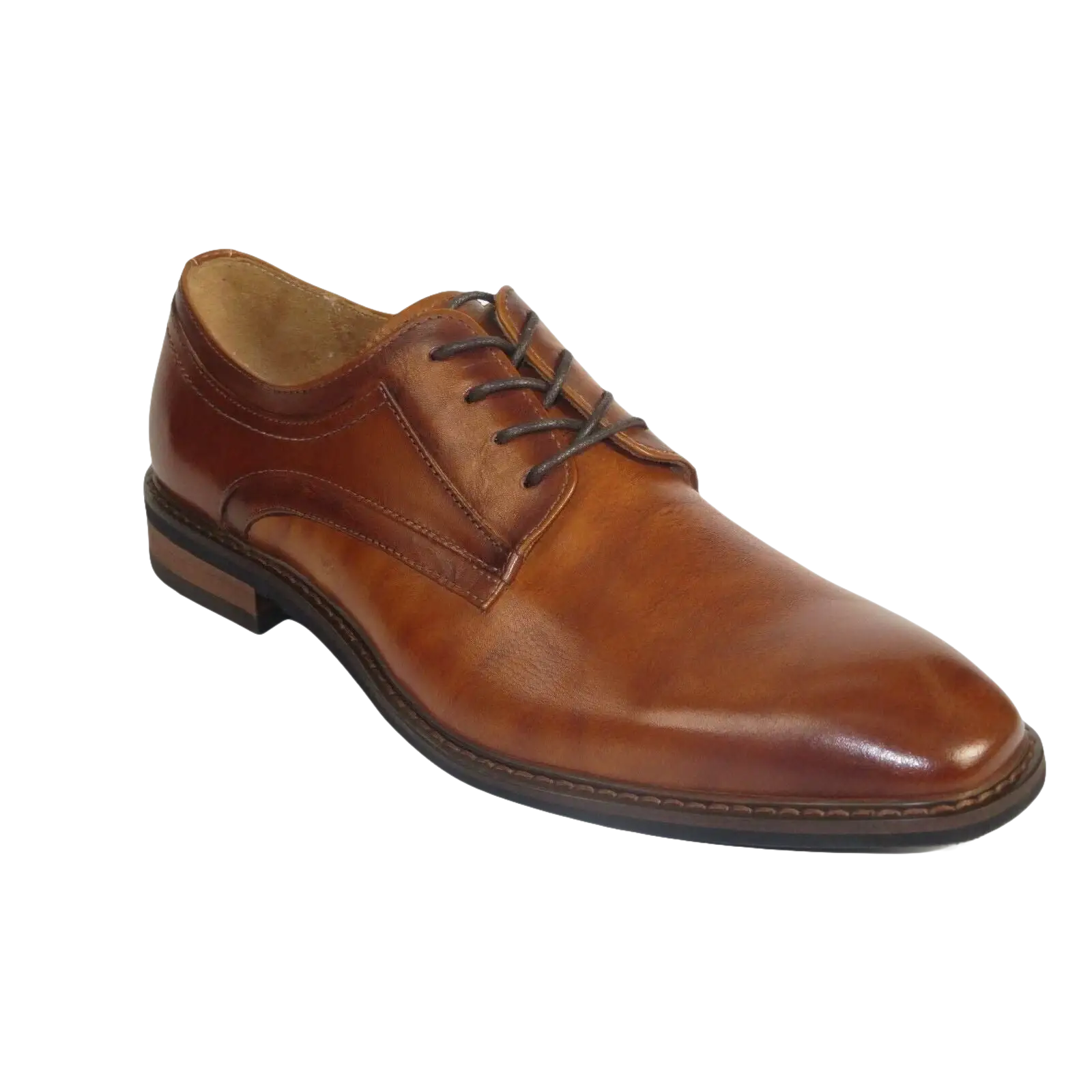 Men's Shoes Steve Madden Soft Leather upper Lace Up Nanndo Brandy - J.Valintin Men's Wear Legend - 99803