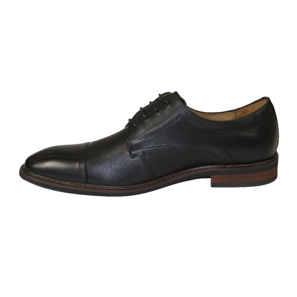 Men's Shoes Steve Madden Soft Leather upper Lace Up Navin BLack - J.Valintin Men's Wear Legend - 99704