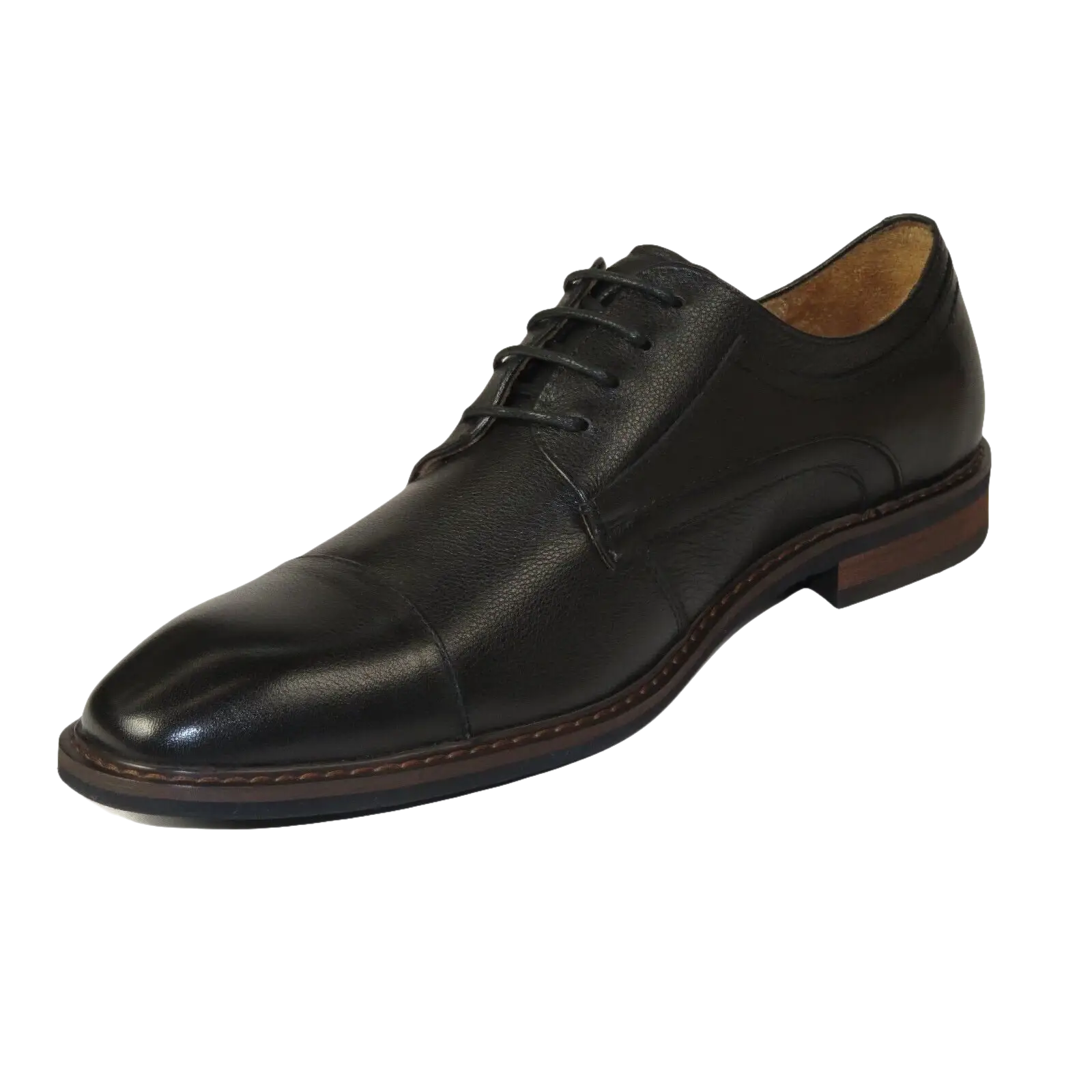 Men's Shoes Steve Madden Soft Leather upper Lace Up Navin BLack - J.Valintin Men's Wear Legend - 99704