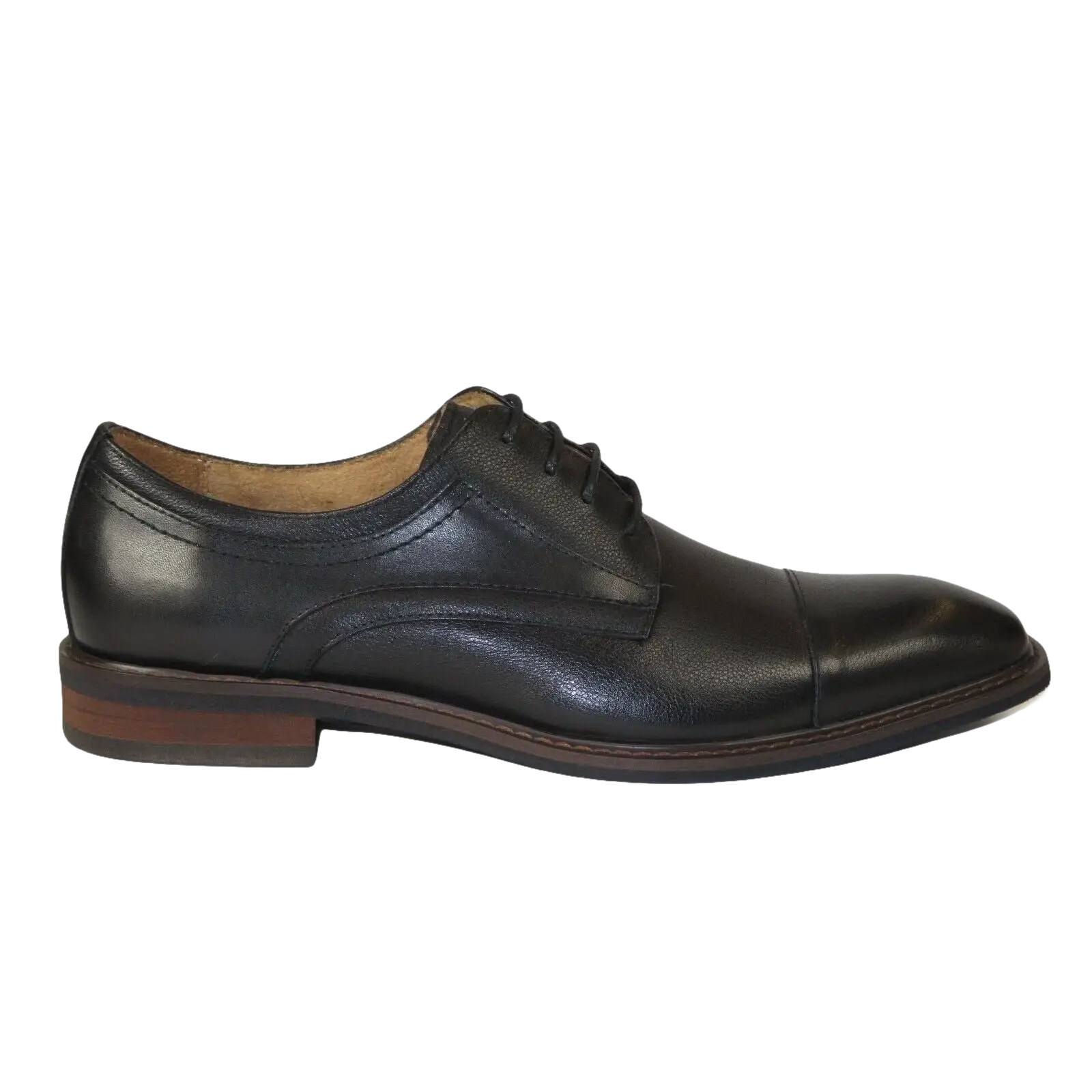 Men's Shoes Steve Madden Soft Leather upper Lace Up Navin BLack - J.Valintin Men's Wear Legend - 99704