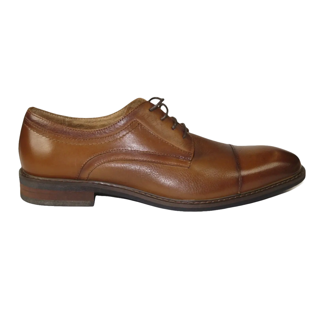 Men's Shoes Steve Madden Soft Leather upper Lace Up Navin Brandy - J.Valintin Men's Wear Legend - 99713