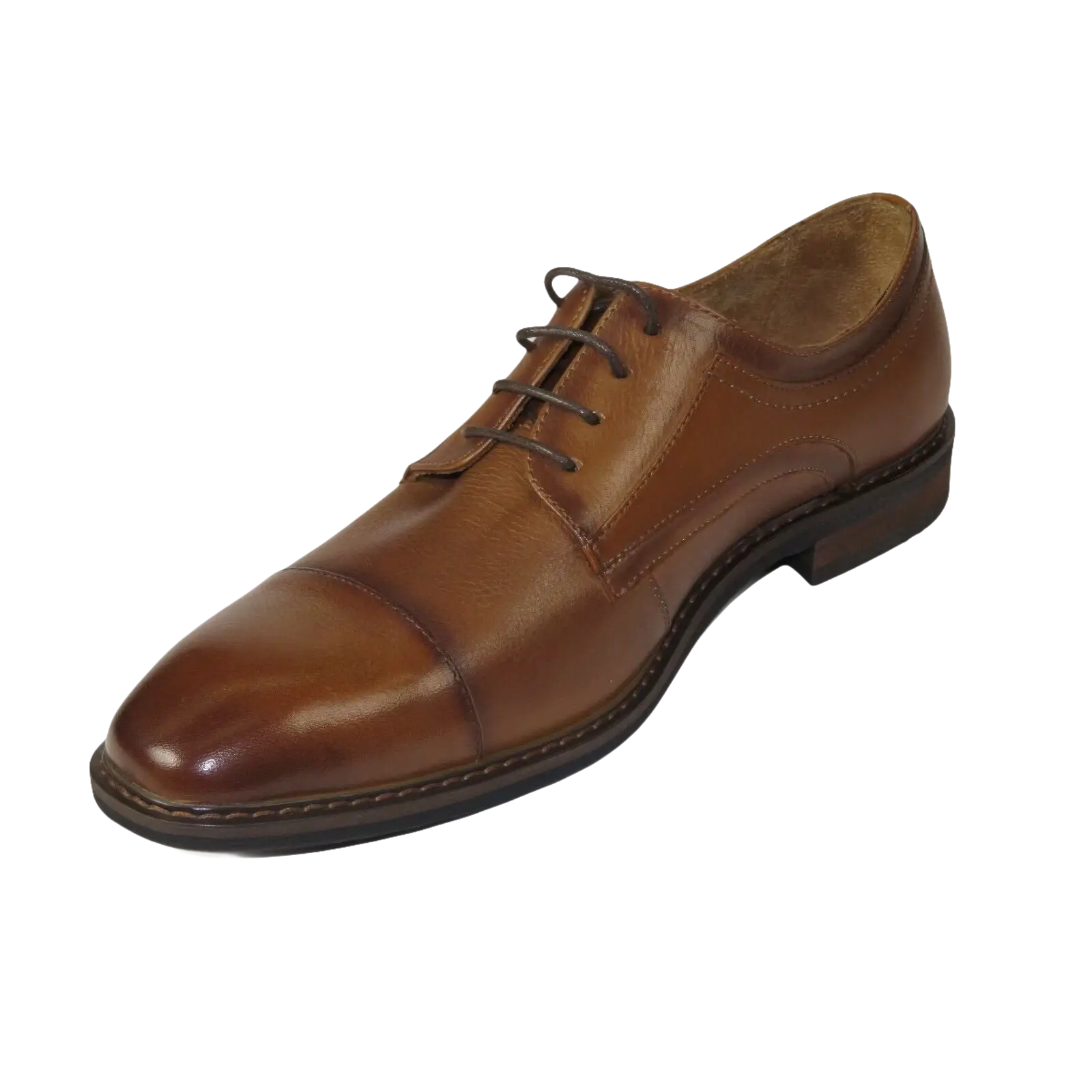 Men's Shoes Steve Madden Soft Leather upper Lace Up Navin Brandy - J.Valintin Men's Wear Legend - 99713