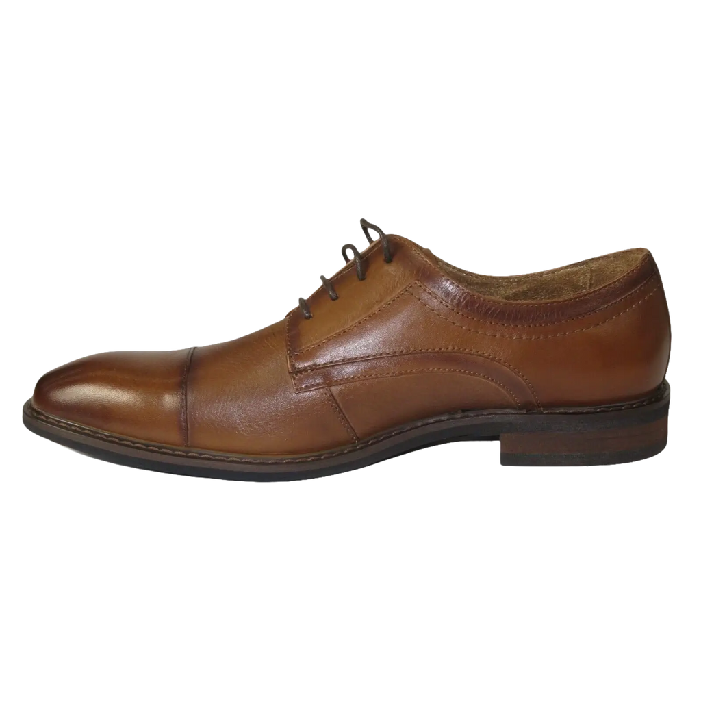 Men's Shoes Steve Madden Soft Leather upper Lace Up Navin Brandy - J.Valintin Men's Wear Legend - 99713