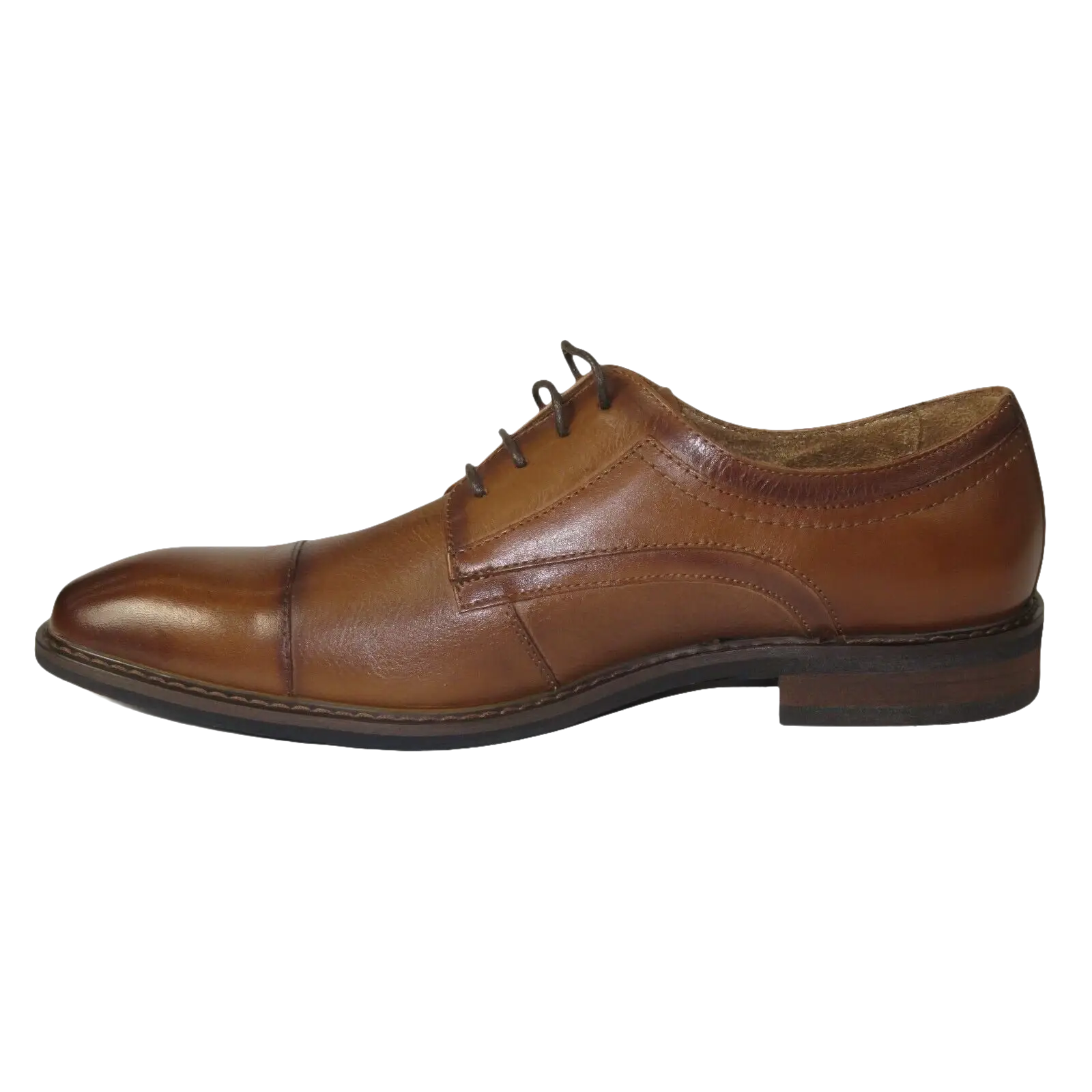 Men's Shoes Steve Madden Soft Leather upper Lace Up Navin Brandy - J.Valintin Men's Wear Legend - 99713