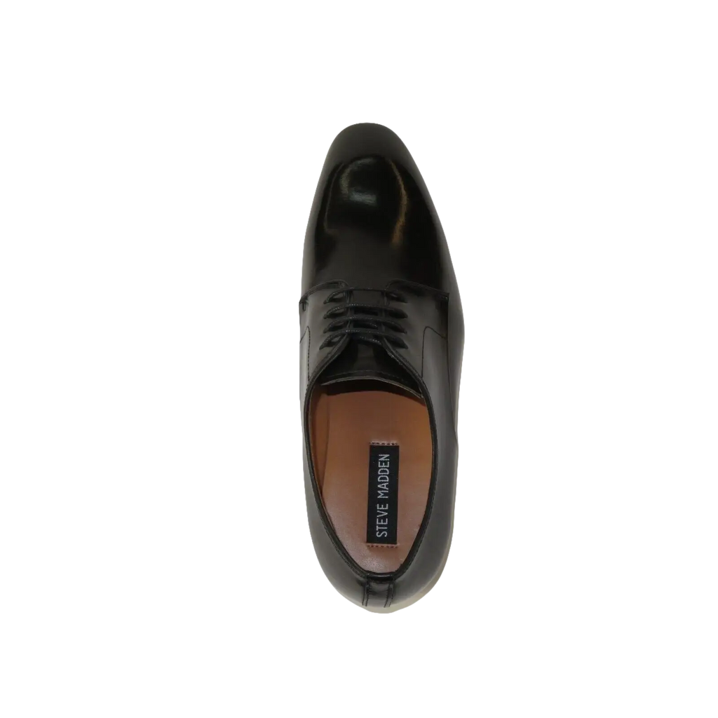 Men's Shoes Steve Madden Soft Leather upper Lace Up Parsens Black - J.Valintin Men's Wear Legend - 99758