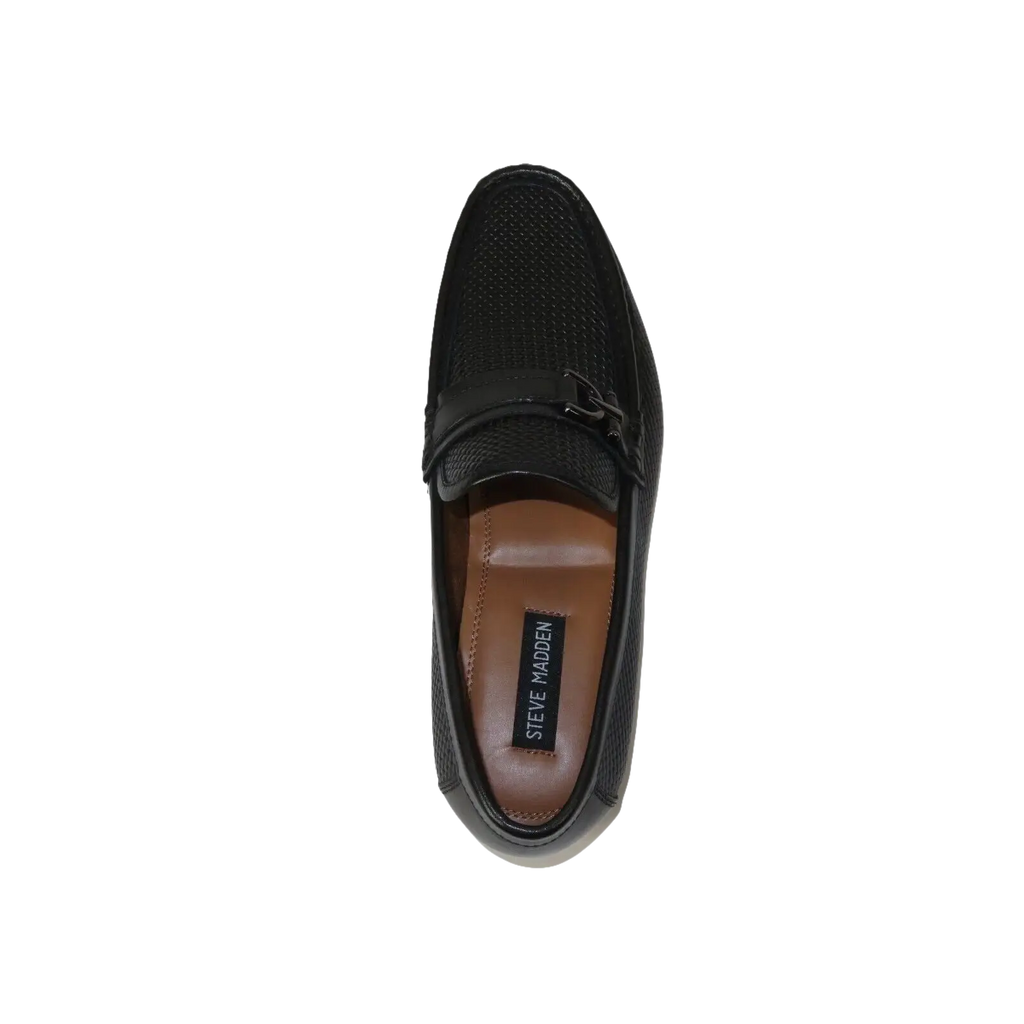 Men's Shoes Steve Madden Soft Leather upper Slip On Chivan Black - J.Valintin Men's Wear Legend - 100233