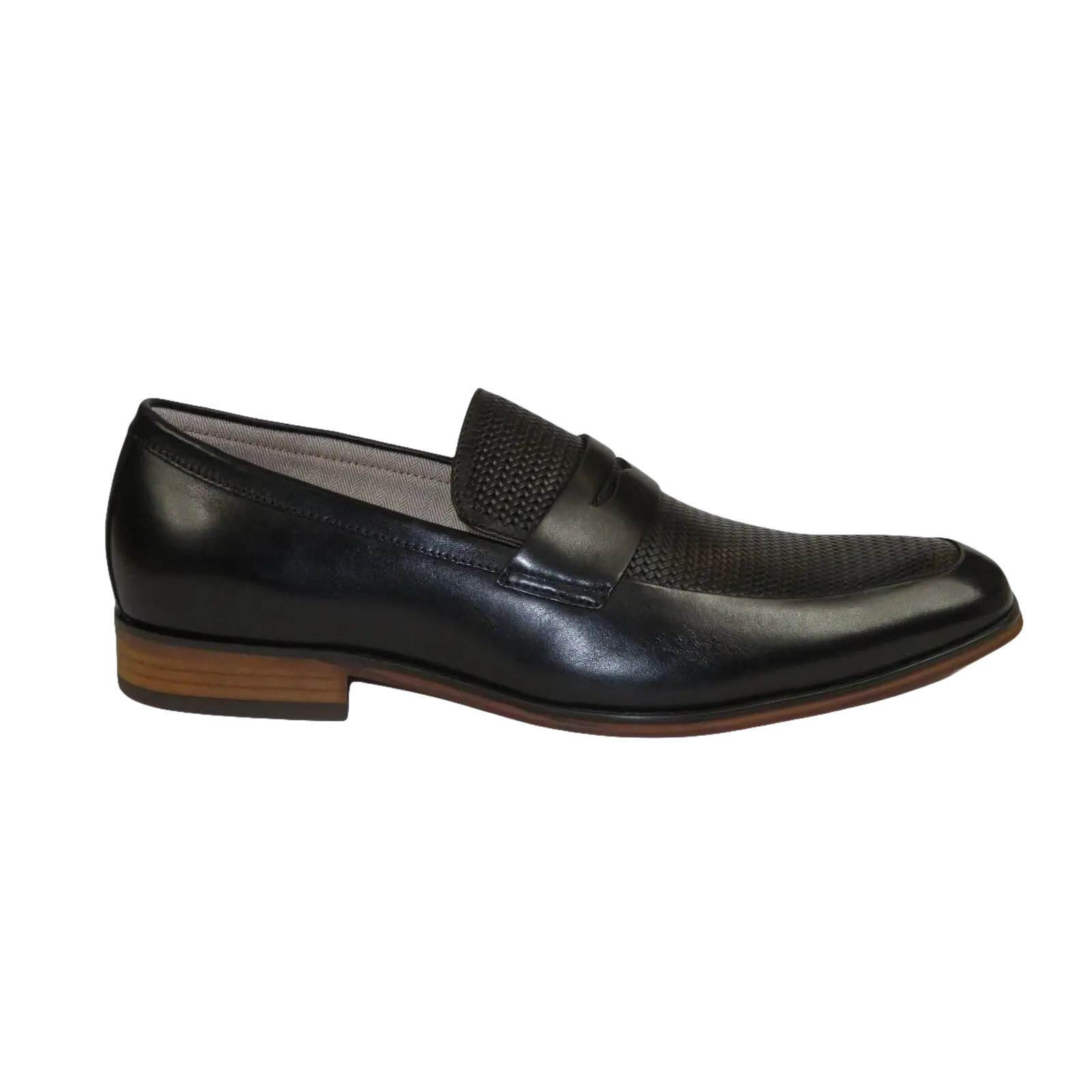 Men's Shoes Steve Madden Soft Leather upper Slip On Emree Black basket weave - J.Valintin Men's Wear Legend - 100793