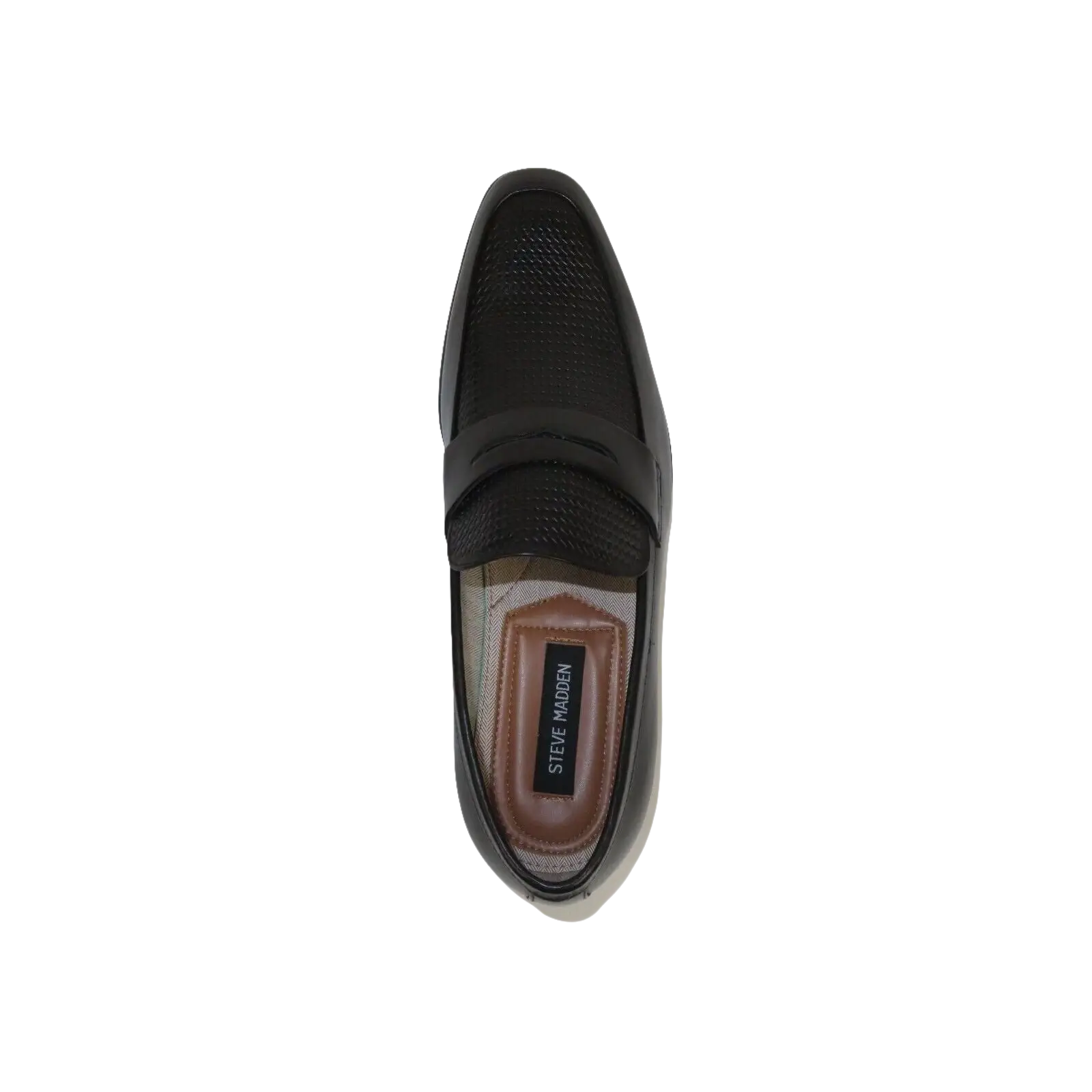 Men's Shoes Steve Madden Soft Leather upper Slip On Emree Black basket weave - J.Valintin Men's Wear Legend - 100793