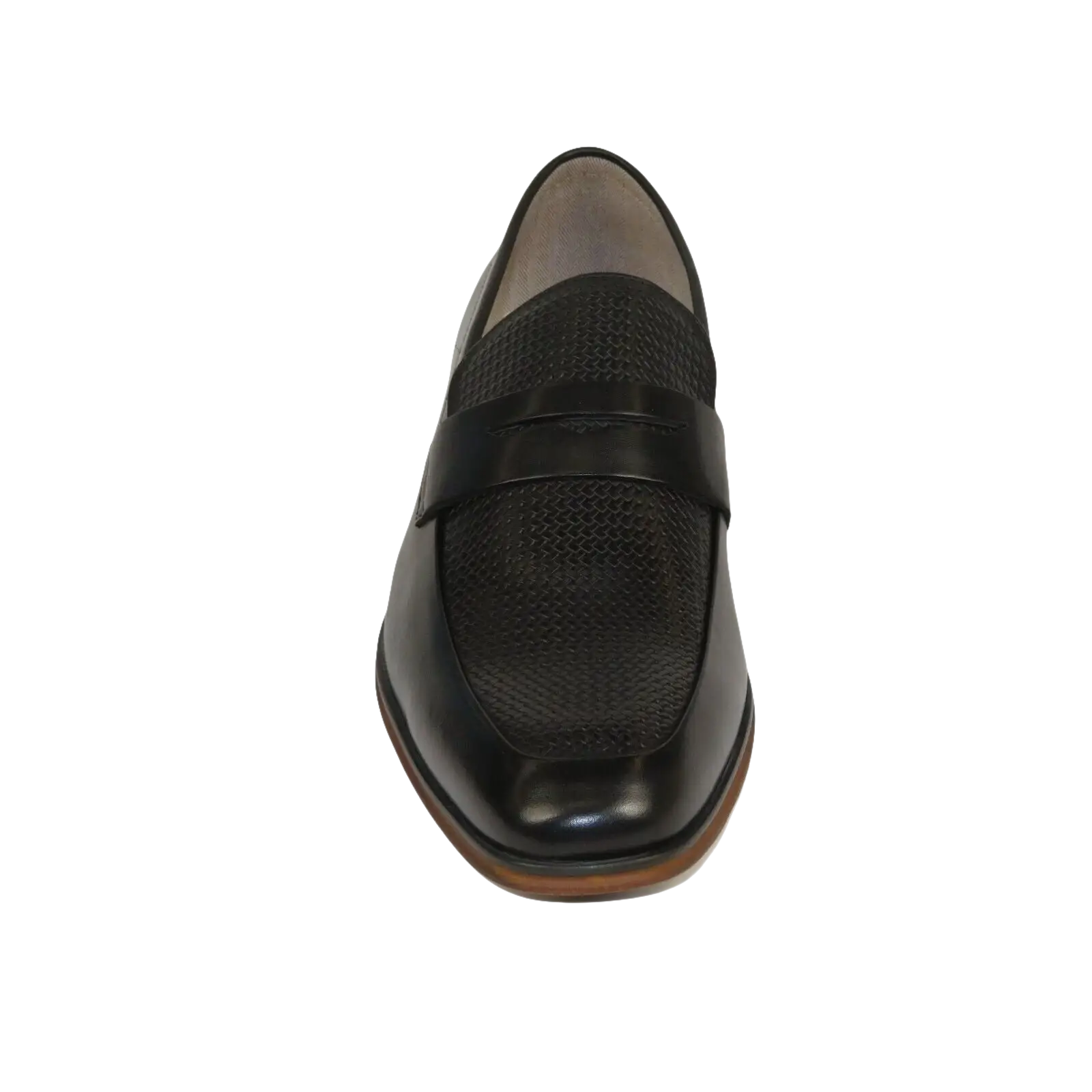 Men's Shoes Steve Madden Soft Leather upper Slip On Emree Black basket weave - J.Valintin Men's Wear Legend - 100793