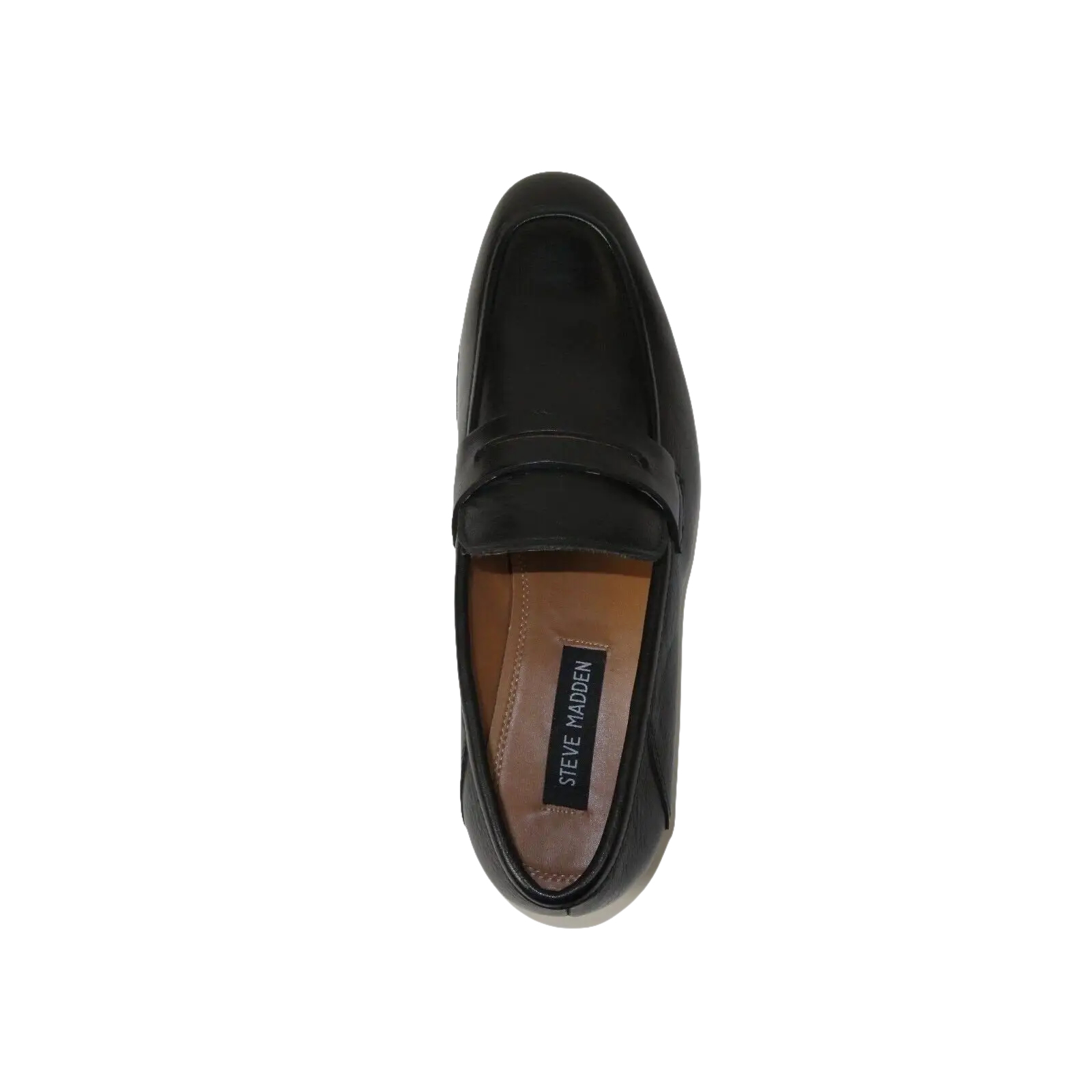 Men's Shoes Steve Madden Soft Leather upper Slip On Penny Acheron Black - J.Valintin Men's Wear Legend - 99739