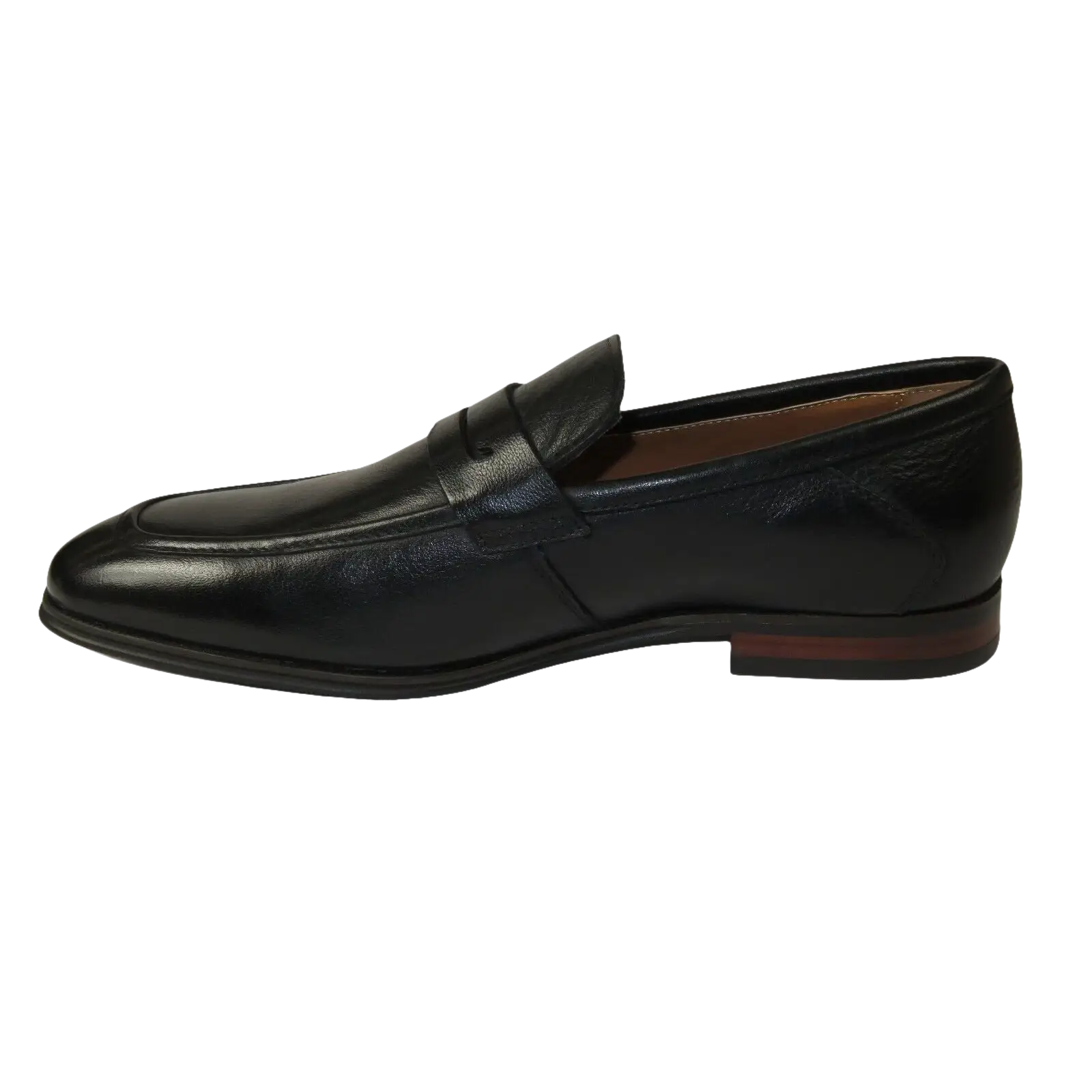 Men's Shoes Steve Madden Soft Leather upper Slip On Penny Acheron Black - J.Valintin Men's Wear Legend - 99739