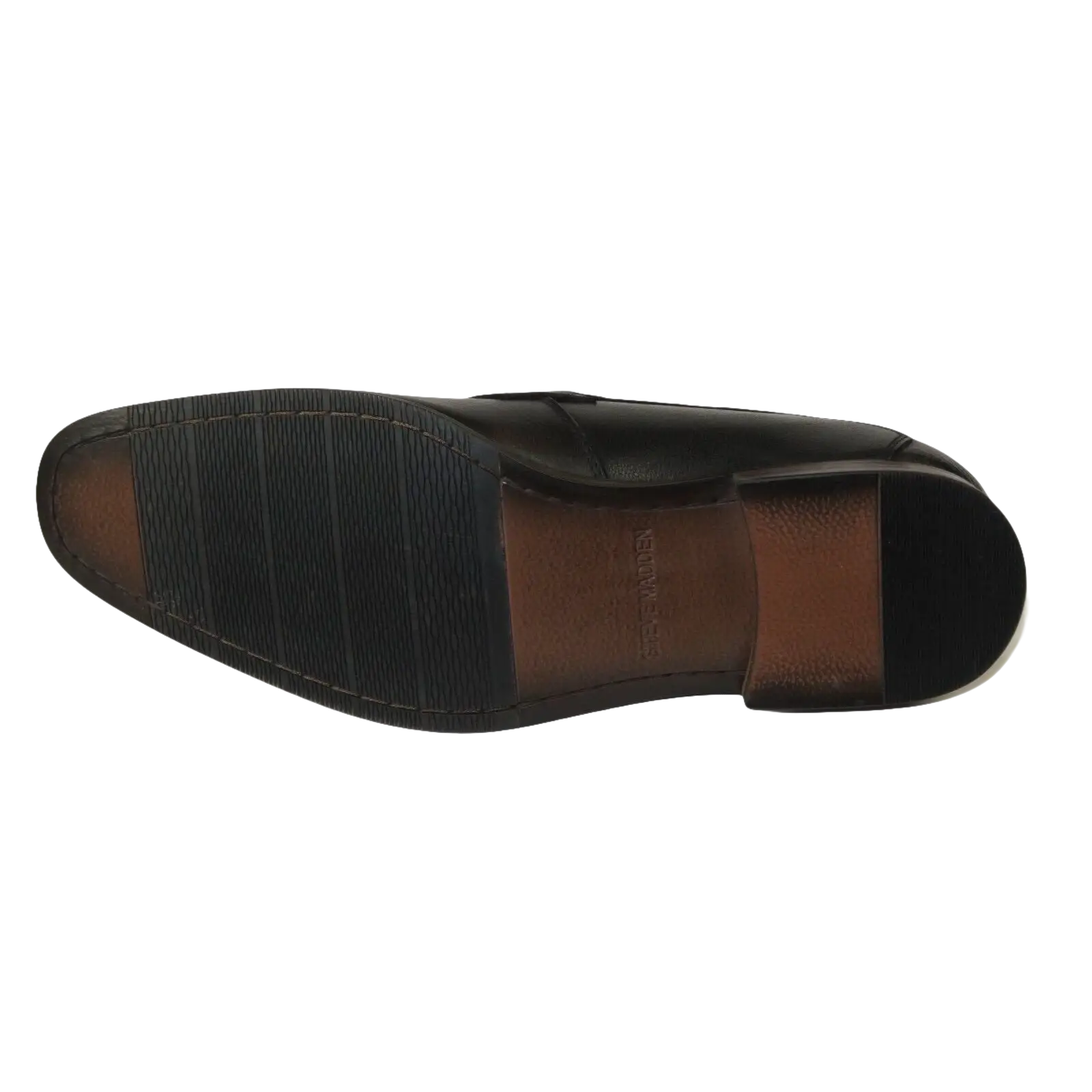 Men's Shoes Steve Madden Soft Leather upper Slip On Penny Acheron Black - J.Valintin Men's Wear Legend - 99739