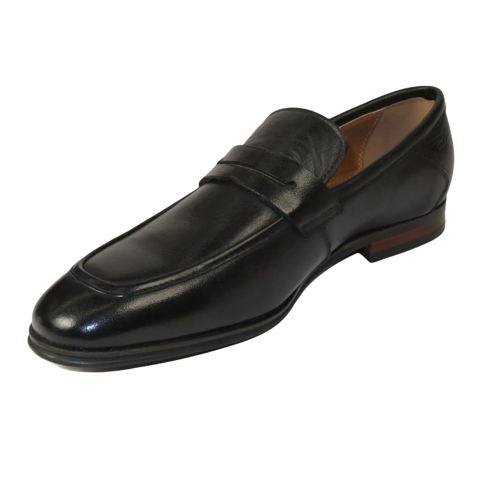 Men's Shoes Steve Madden Soft Leather upper Slip On Penny Acheron Black - J.Valintin Men's Wear Legend - 99739