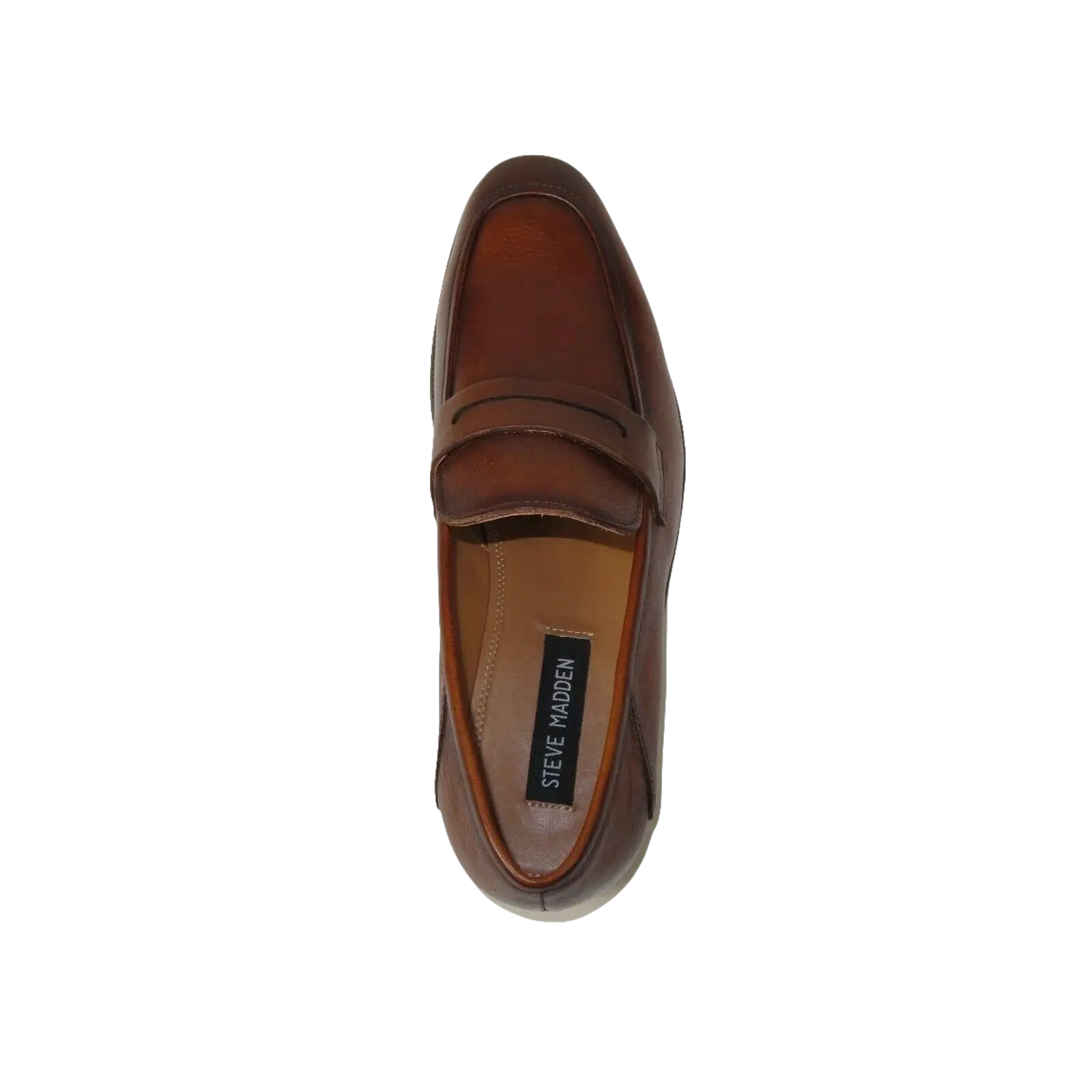 Men's Shoes Steve Madden Soft Leather upper Slip On Penny Acheron Brandy - J.Valintin Men's Wear Legend - 99730