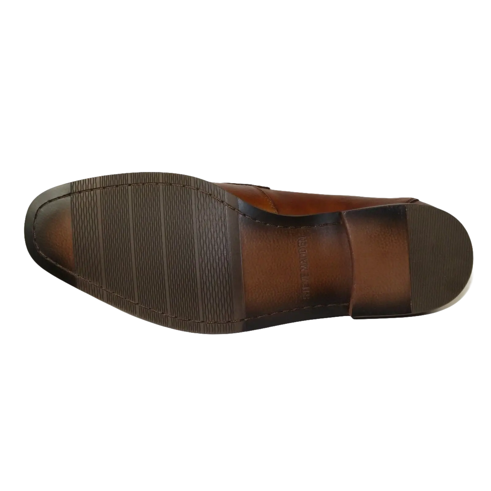 Men's Shoes Steve Madden Soft Leather upper Slip On Penny Acheron Brandy - J.Valintin Men's Wear Legend - 99730
