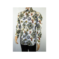 Mens Sports Dress Shirts By AXXESS From Turkey 100% Egyptian Cotton 622 - 12 White - J.Valintin Men's Wear Legend - 26117