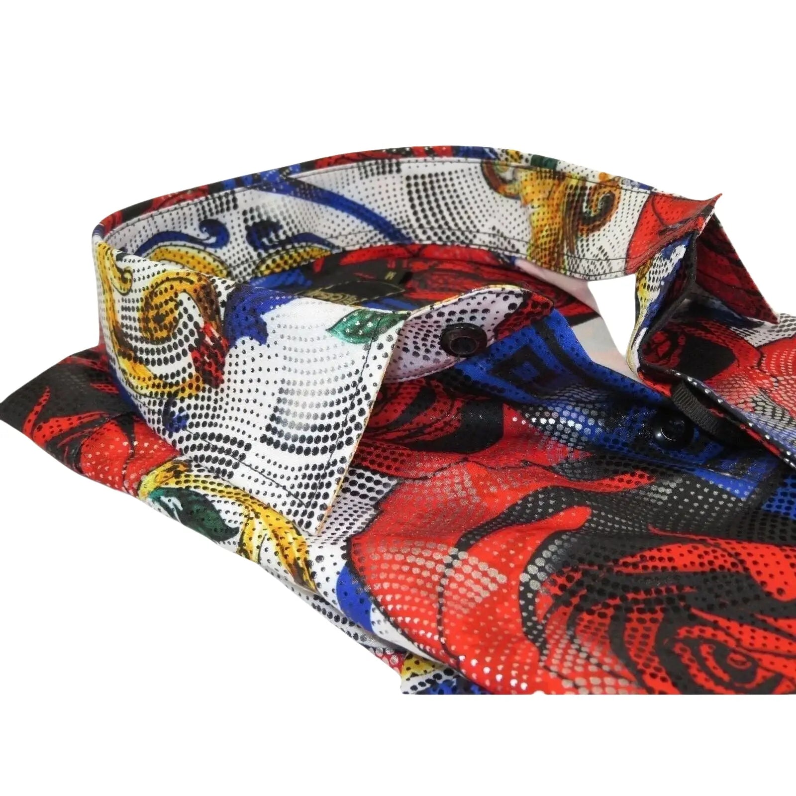 Men's Sports Shirt By Barocco Fashion Printed Long Sleeves Soft Feel EFS78 Multi - J.Valintin Men's Wear Legend - 99438