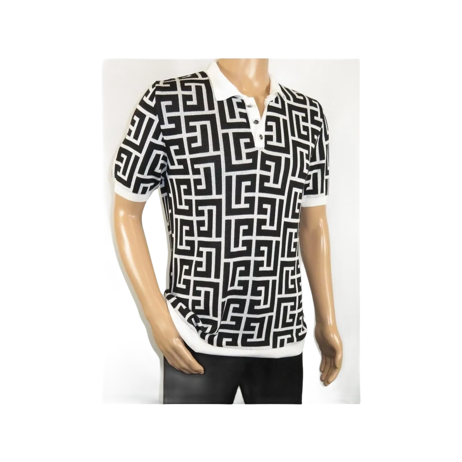 Men's Sports Shirt LCR MIZUMI Soft Cotton Blend Fashion Polo Style 11170 - A Black - J.Valintin Men's Wear Legend - 99632