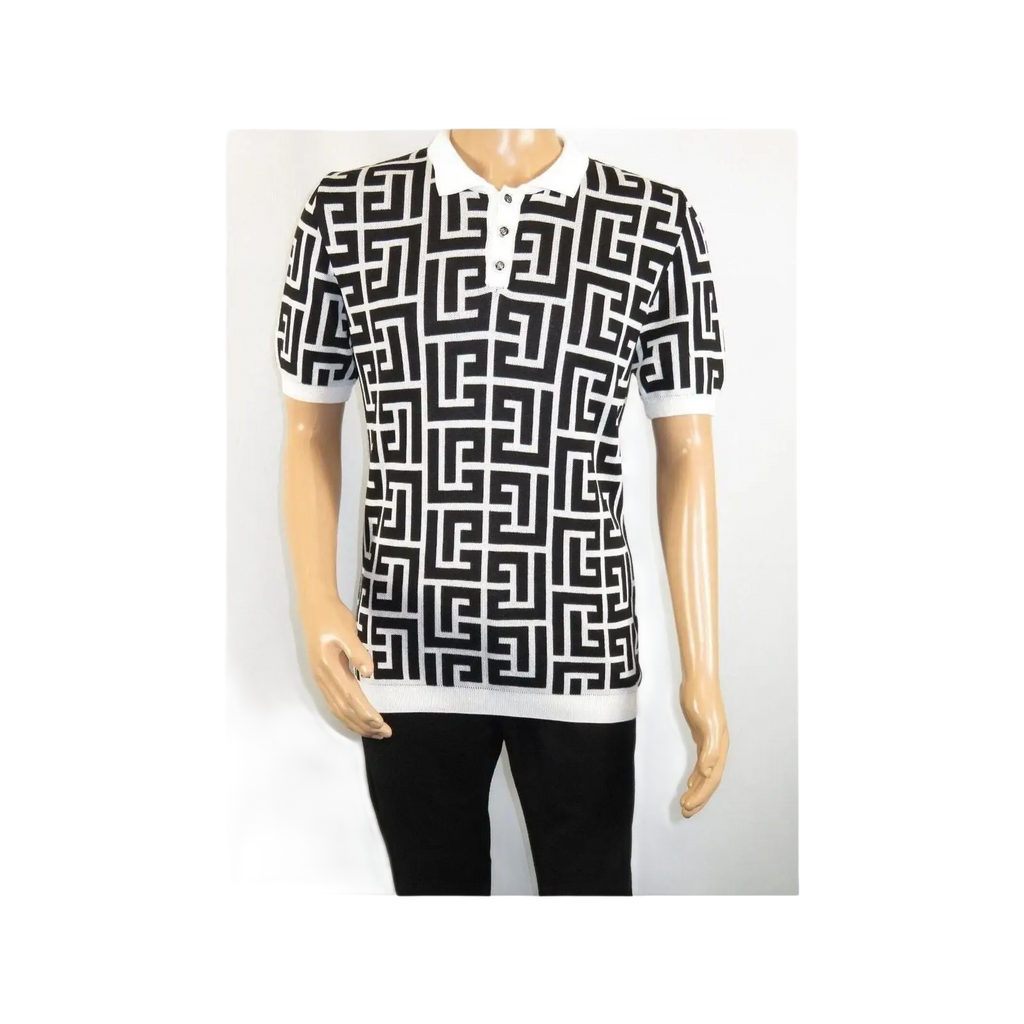 Men's Sports Shirt LCR MIZUMI Soft Cotton Blend Fashion Polo Style 11170 - A Black - J.Valintin Men's Wear Legend - 99632