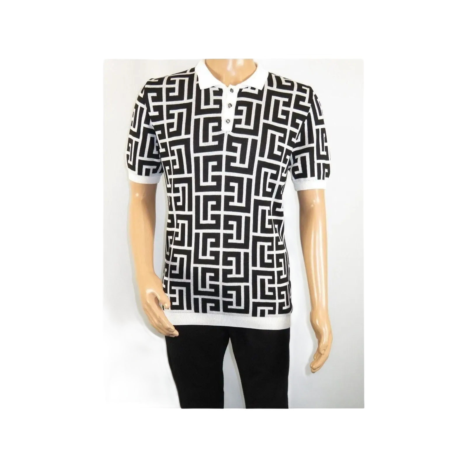 Men's Sports Shirt LCR MIZUMI Soft Cotton Blend Fashion Polo Style 11170 - A Black - J.Valintin Men's Wear Legend - 99632