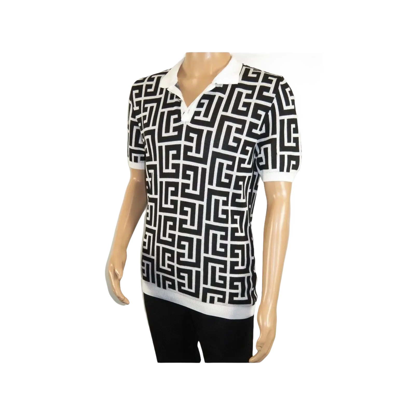 Men's Sports Shirt LCR MIZUMI Soft Cotton Blend Fashion Polo Style 11170 - A Black - J.Valintin Men's Wear Legend - 99632
