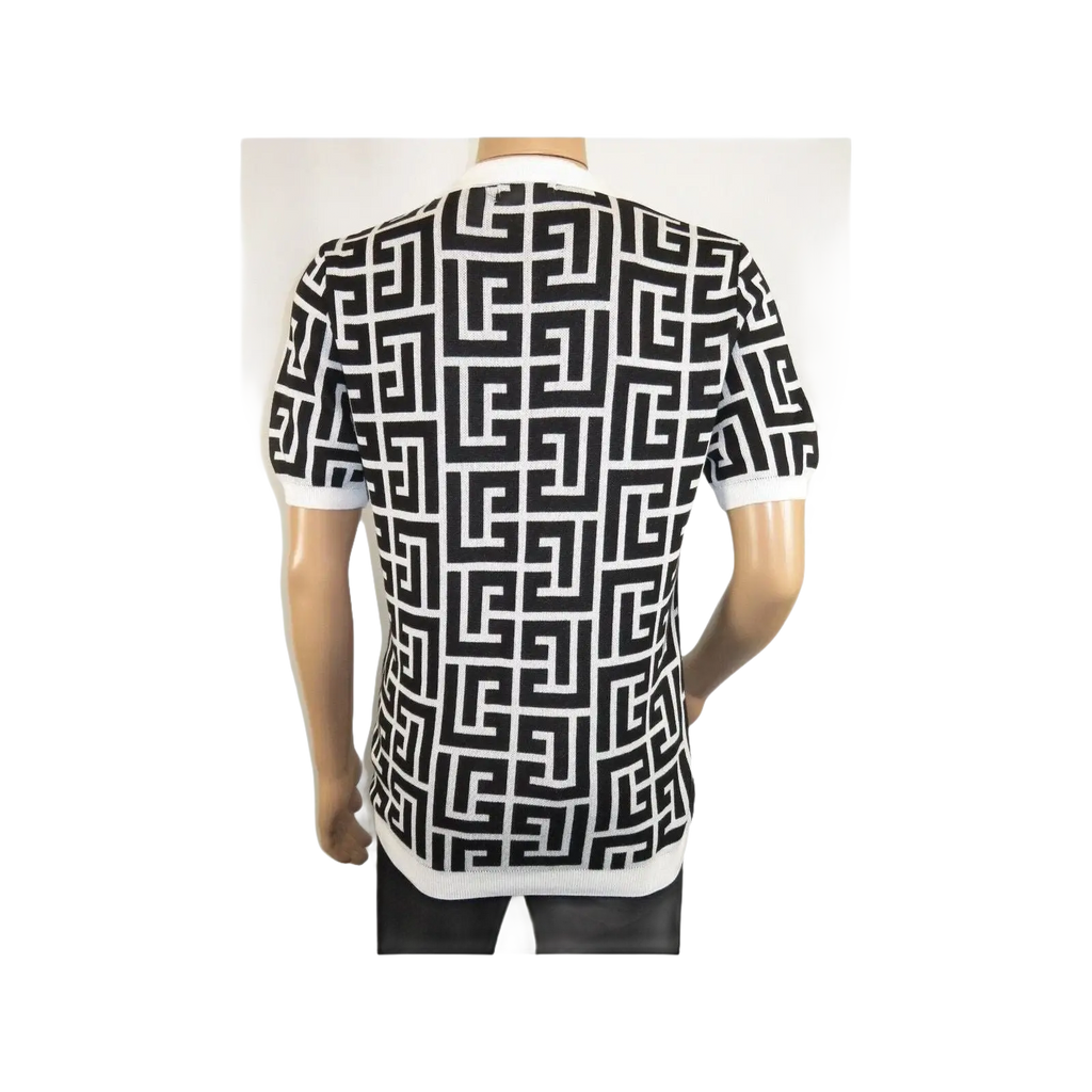 Men's Sports Shirt LCR MIZUMI Soft Cotton Blend Fashion Polo Style 11170 - A Black - J.Valintin Men's Wear Legend - 99632