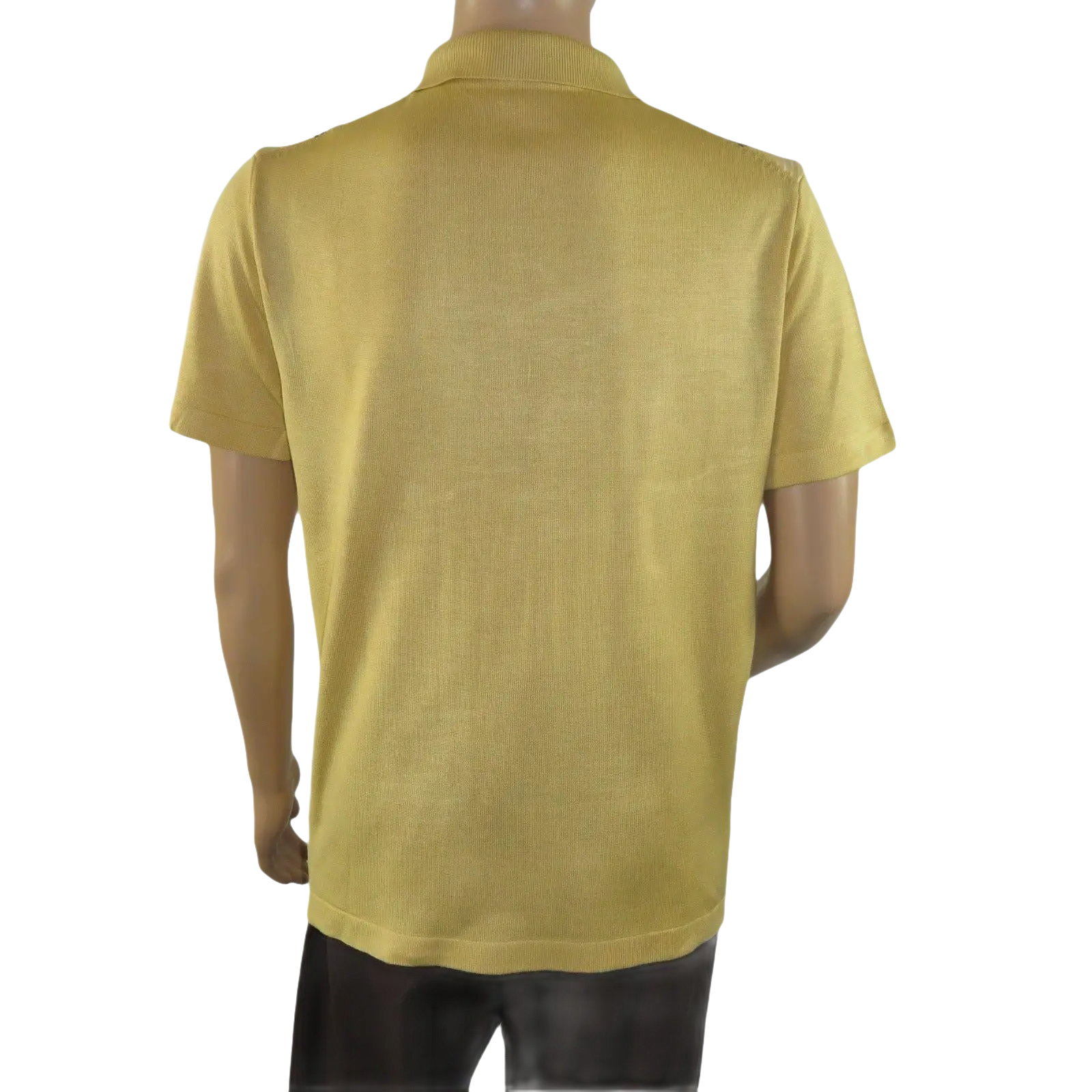 Mens Stacy Adams Italian Style Knit Woven Shirt Short Sleeves 3107 Honey Beige - J.Valintin Men's Wear Legend - 94948