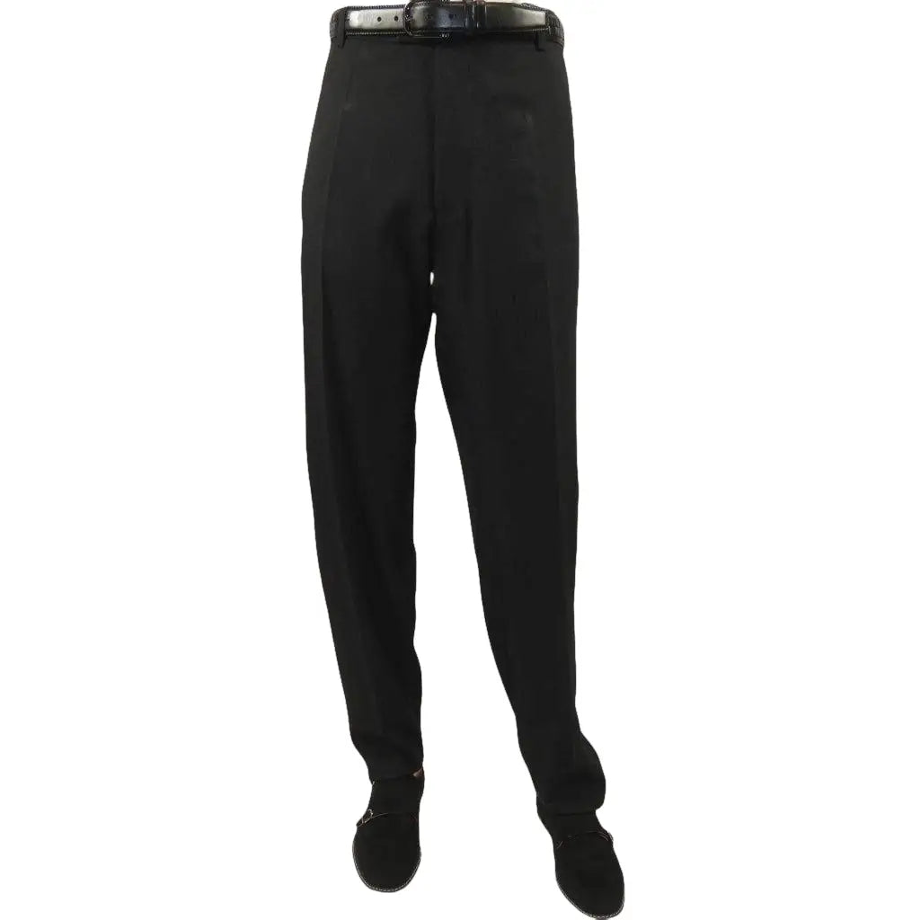 Mens Stacy Adams Pants Elastic waist band feature 51016 Black 42 Waist - J.Valintin Men's Wear Legend - 51016 - black - 42