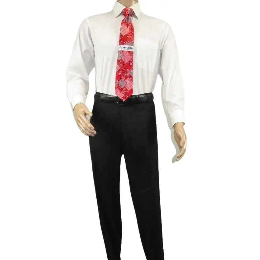 Mens Stacy Adams Pants Elastic waist band feature 51016 Black 42 Waist - J.Valintin Men's Wear Legend - 51016 - black - 42