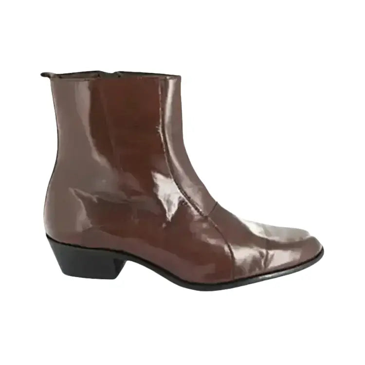 Men's Stacy Adams Santos Side Zip Boot Soft Leather Cognac 24855 - 221 - J.Valintin Men's Wear Legend - 24855 - 221 - 6