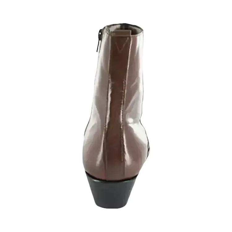 Men's Stacy Adams Santos Side Zip Boot Soft Leather Cognac 24855 - 221 - J.Valintin Men's Wear Legend - 24855 - 221 - 6