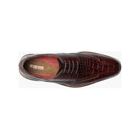 Men's Stacy Adams Shoes Crocodile Leather Print GABARDO 25681 - 221 Cognac - J.Valintin Men's Wear Legend - 25681 - 221 - 7M