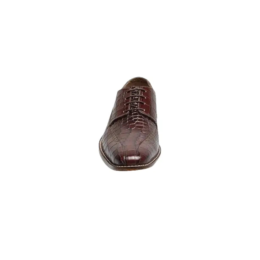 Men's Stacy Adams Shoes Crocodile Leather Print GABARDO 25681 - 221 Cognac - J.Valintin Men's Wear Legend - 25681 - 221 - 7M