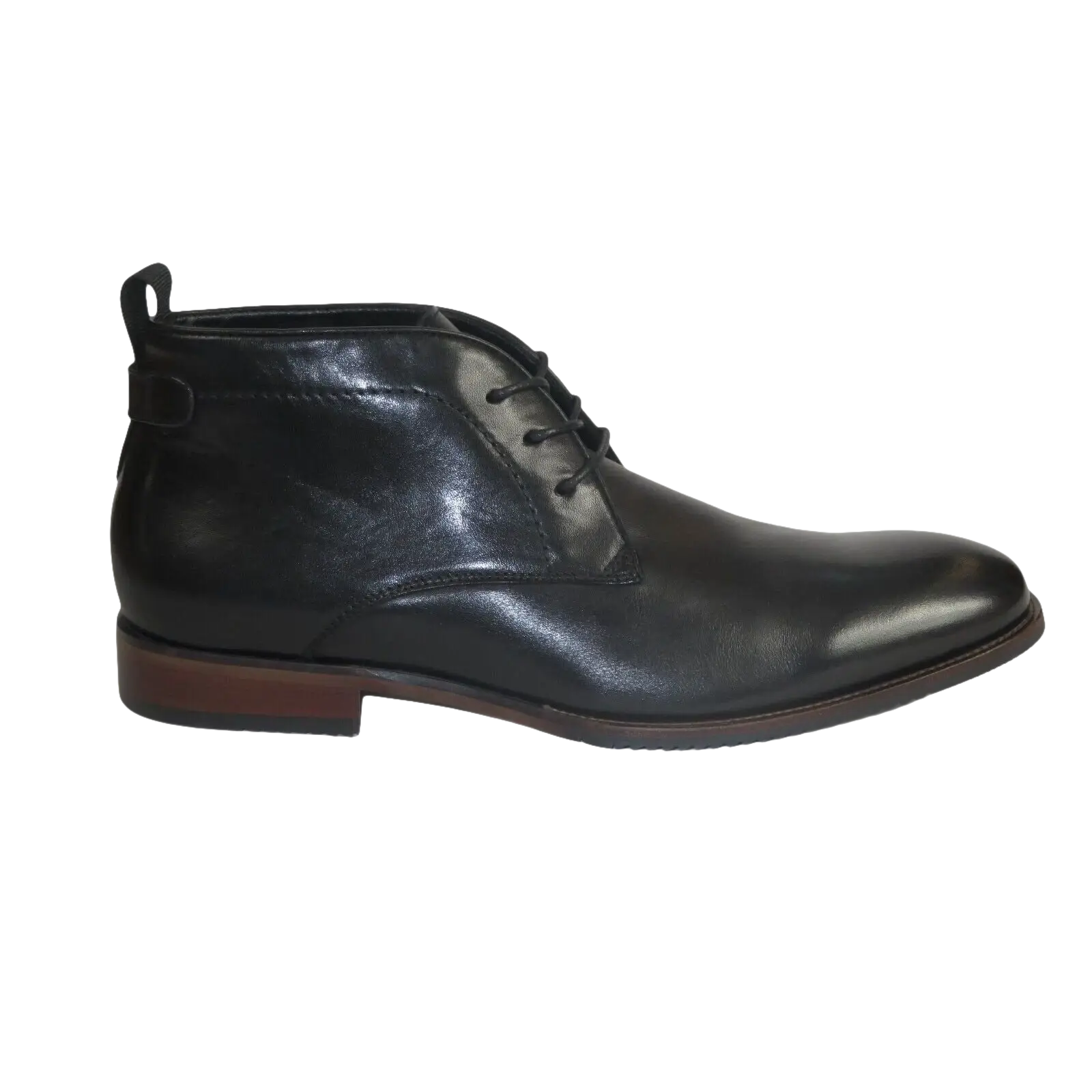 Men's Steve Madden Boot High Top Shoes Lace up Soft Leather Shaunn Black - J.Valintin Men's Wear Legend - 99668