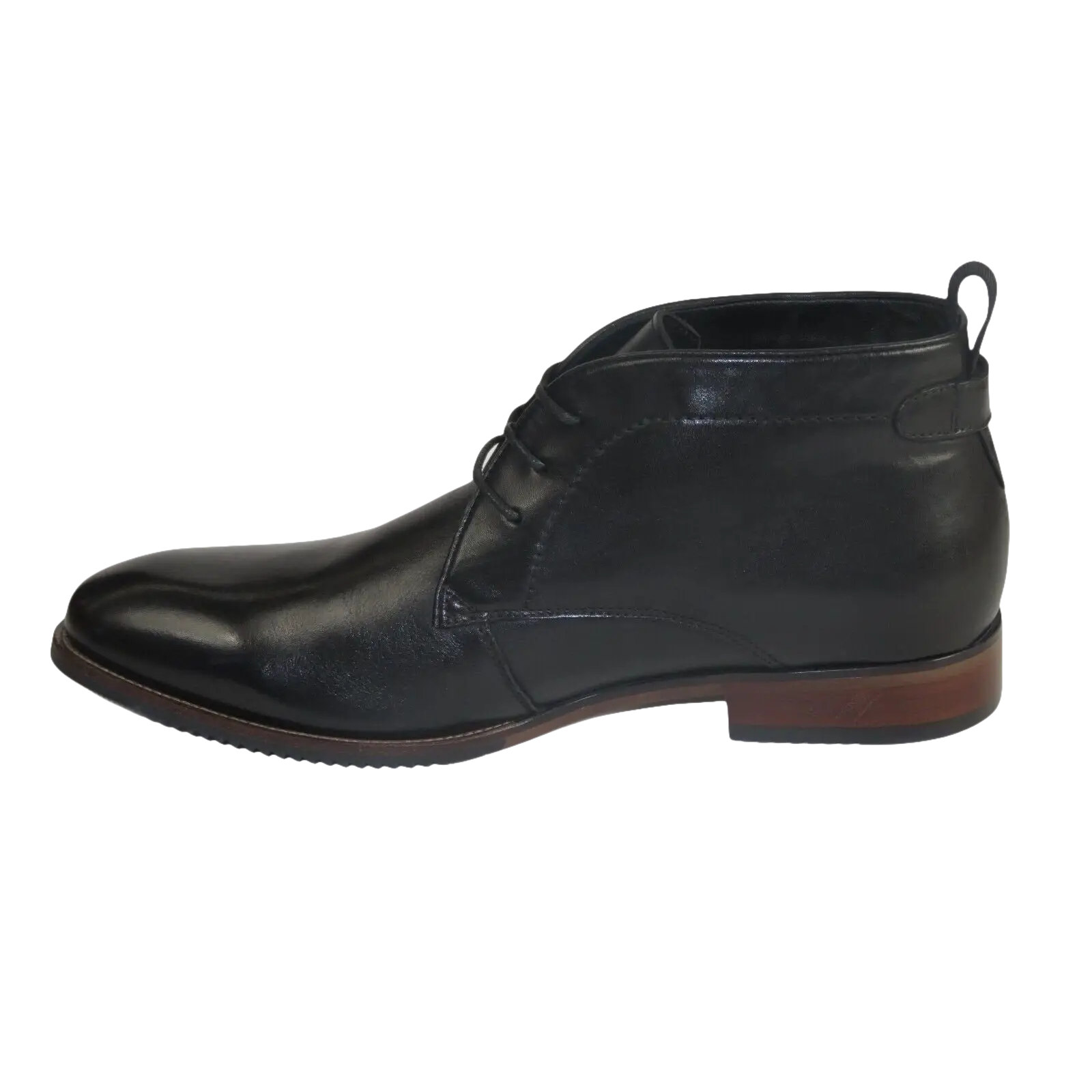 Men's Steve Madden Boot High Top Shoes Lace up Soft Leather Shaunn Black - J.Valintin Men's Wear Legend - 99668
