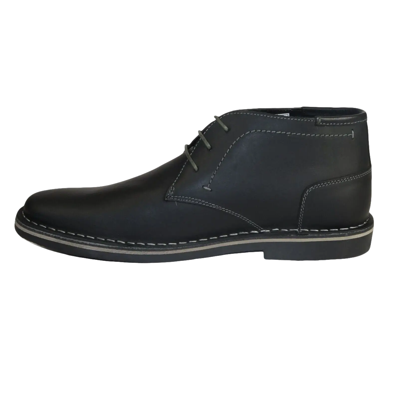 Men's Steve Madden Chuka Boot Soft Leather Lace up Harken Black - J.Valintin Men's Wear Legend - 99659