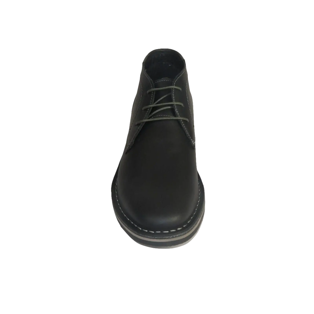 Men's Steve Madden Chuka Boot Soft Leather Lace up Harken Black - J.Valintin Men's Wear Legend - 99659