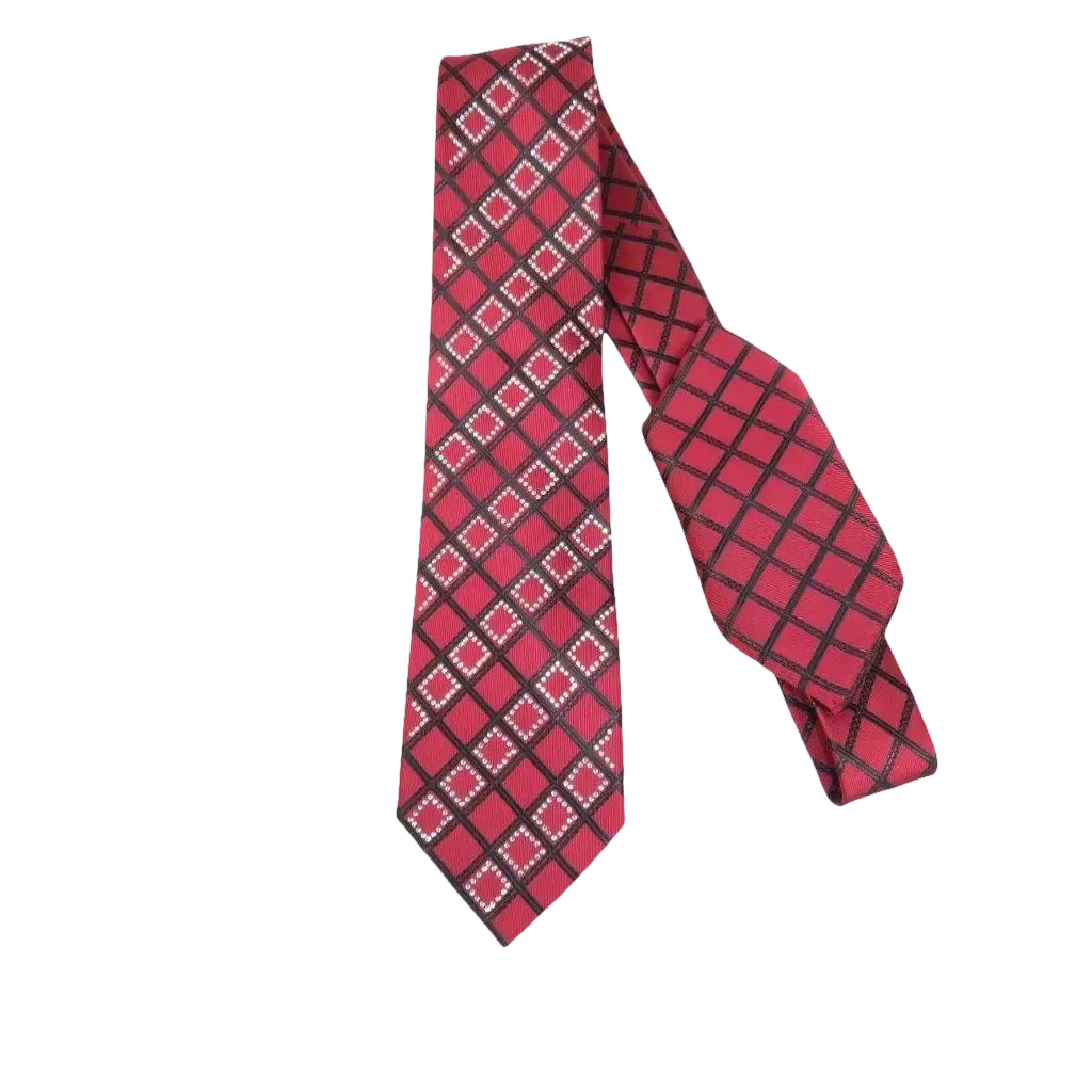 Mens Steven Land Density 100% Satin Silk Crystal Tie/Hankie Set CR29 - 05 Red - J.Valintin Men's Wear Legend - CR29 - 05