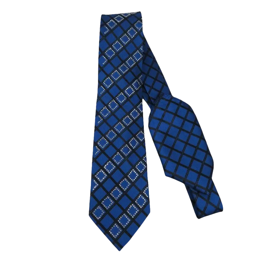 Mens Steven Land Density 100% Silk Crystal Tie/Hankie Set CR29 - 04 Royal Blue - J.Valintin Men's Wear Legend - CR29 - 04