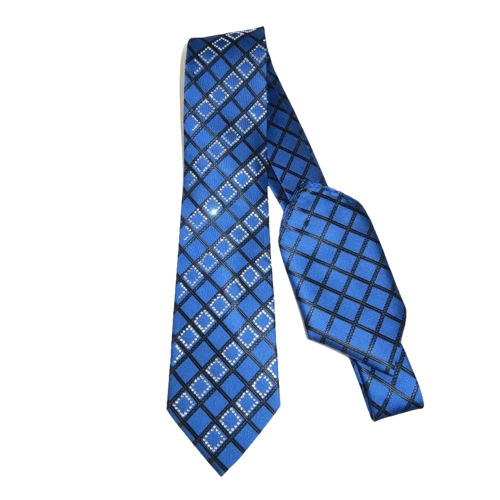 Mens Steven Land Density 100% Silk Crystal Tie/Hankie Set CR29 - 04 Royal Blue - J.Valintin Men's Wear Legend - CR29 - 04