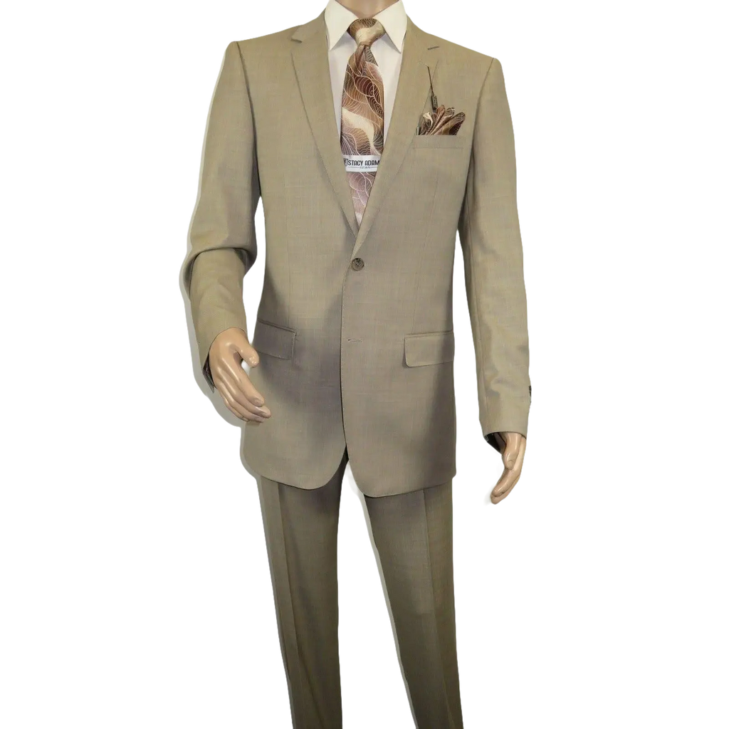 Men's Suit by Giorgio Cosani Textured Wool/Cashmere Blend 901 - 14 Beige 40 Long - J.Valintin Men's Wear Legend - 30114