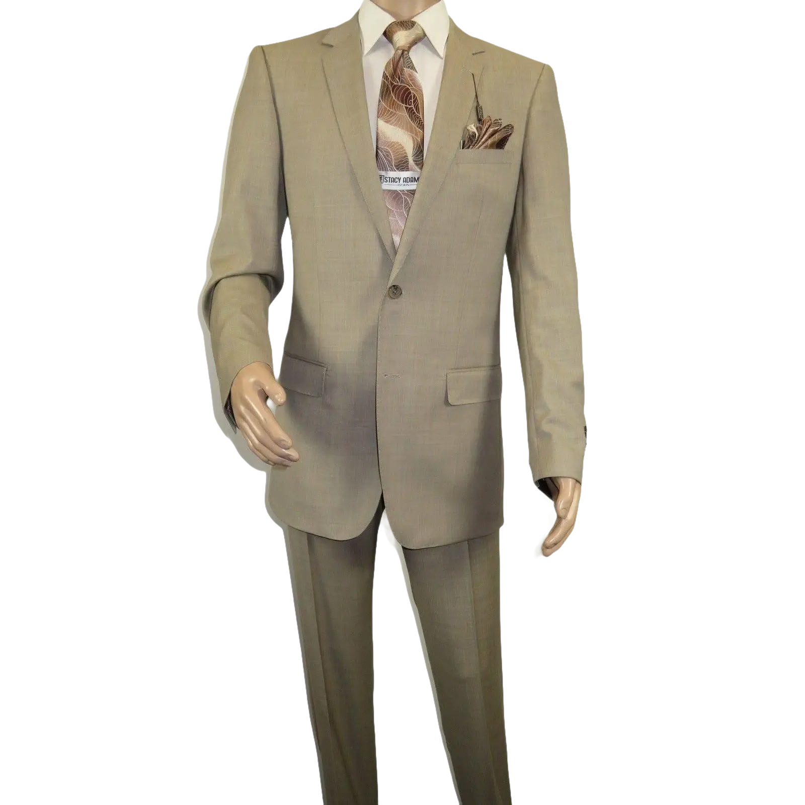 Men's Suit by Giorgio Cosani Textured Wool/Cashmere Blend 901 - 14 Beige 40 Long - J.Valintin Men's Wear Legend - 30114
