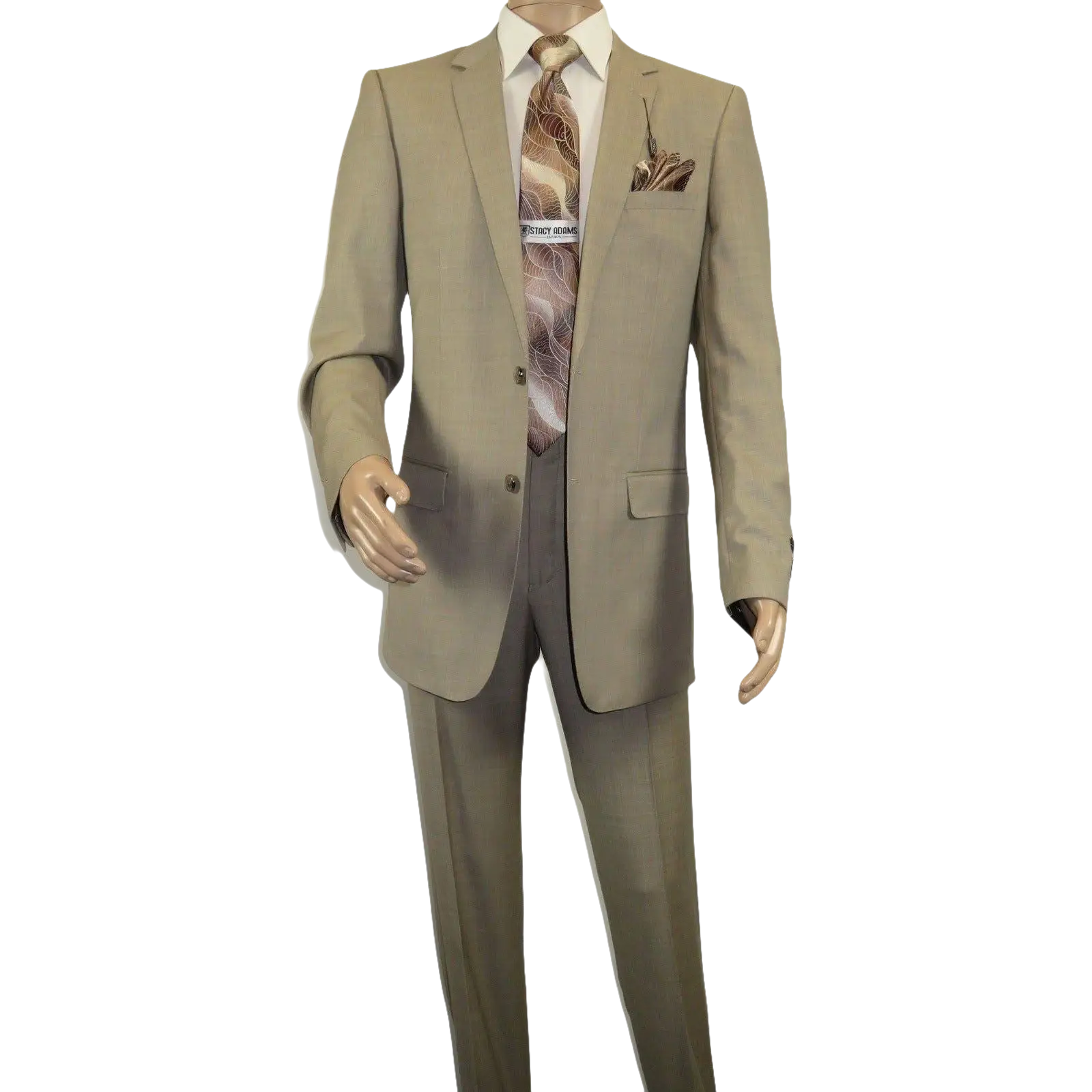 Men's Suit by Giorgio Cosani Textured Wool/Cashmere Blend 901 - 14 Beige 40 Long - J.Valintin Men's Wear Legend - 30114