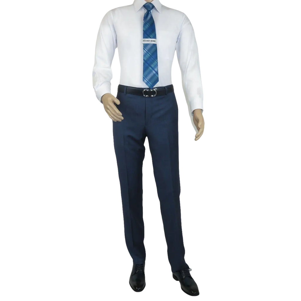 Men's Suit by Giorgio Cosani Textured Wool/Cashmere Blend 901 - 19 Blue 52 Long - J.Valintin Men's Wear Legend - 29367