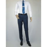 Men's Suit by Giorgio Cosani Textured Wool/Cashmere Blend 901 - 19 Blue 52 Long - J.Valintin Men's Wear Legend - 29367