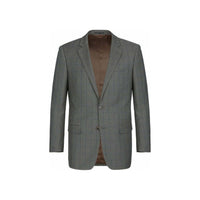 Mens Suit RENOIR English Window Pane Classic Fit Business 292 - 2 Gray Blue - J.Valintin Men's Wear Legend - 19068