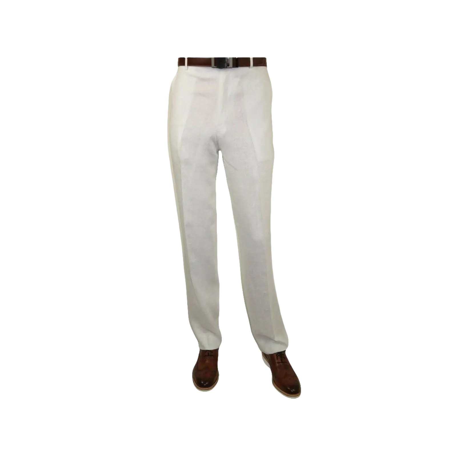 Men's Summer Linen Suit Apollo King Half Lined 2 Button Modern Fit SLN8 White - J.Valintin Men's Wear Legend - 7818