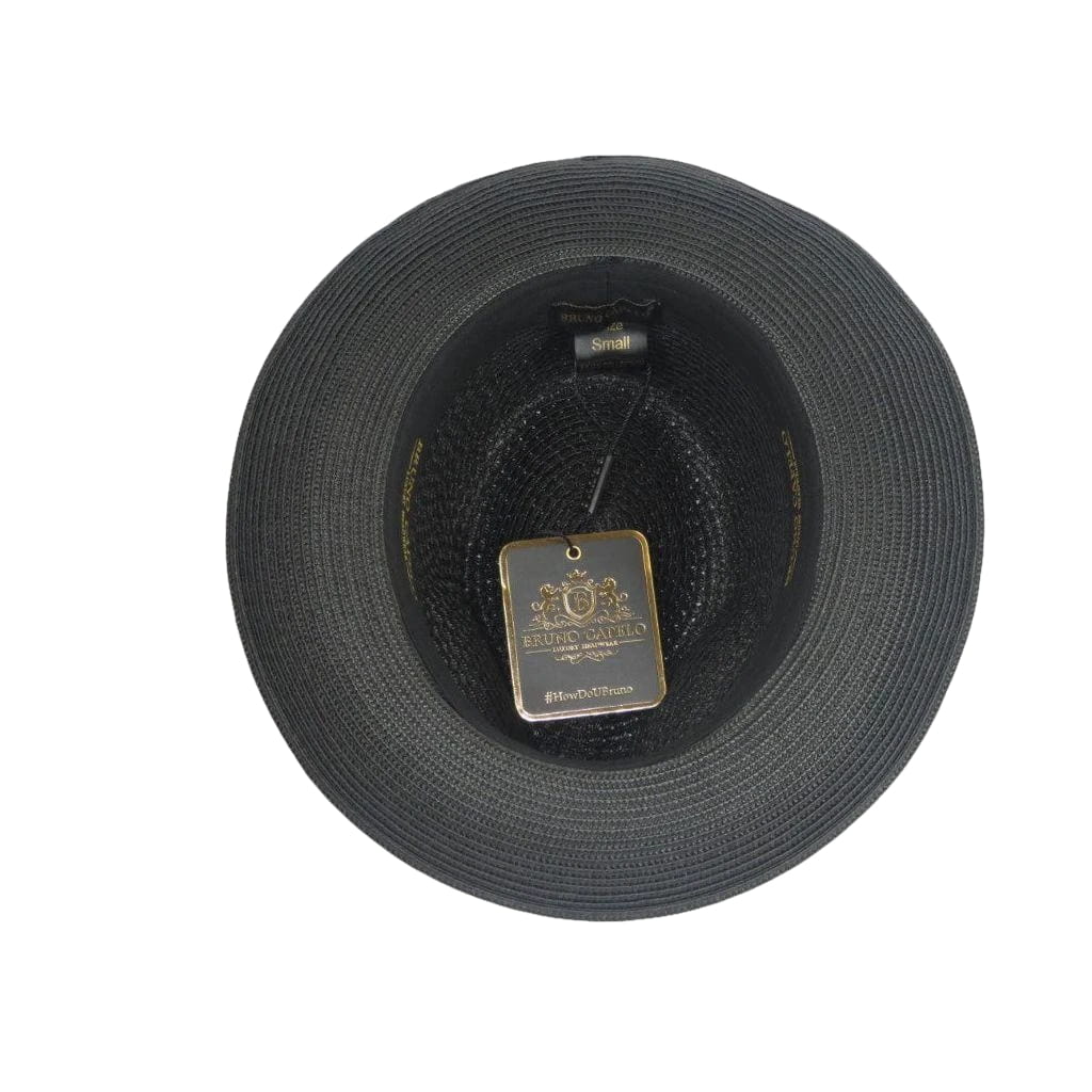 Men's Summer Spring Braid Straw style Hat by BRUNO CAPELO JULIAN JU900 Black - J.Valintin Men's Wear Legend - Ju900 - Black - S